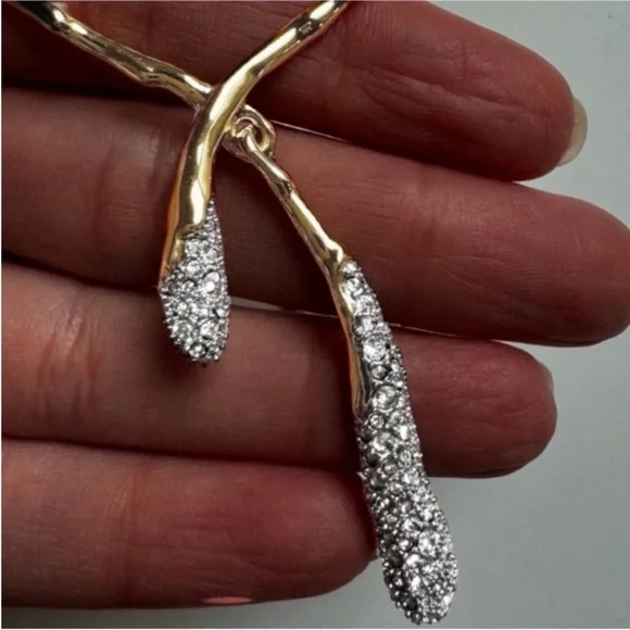 ALEXIS BITTAR Solanales Gold CrystalCascade Necklace